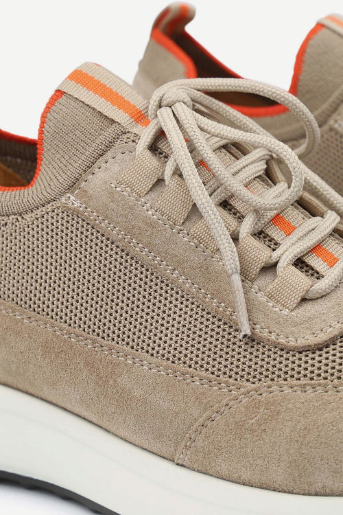 Suitable sneaker suede beige