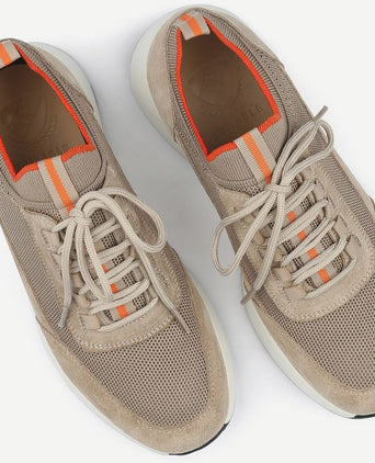 Suitable sneaker suede beige