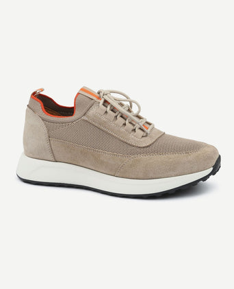 Suitable sneaker suede beige