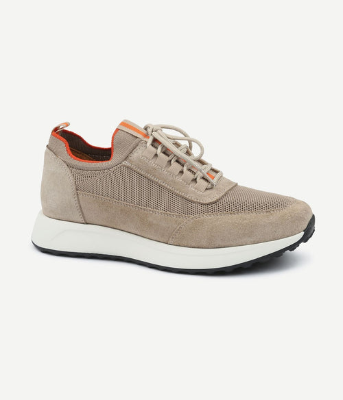 Suitable sneaker suede beige