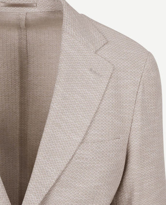 Soft knitted colbert beige