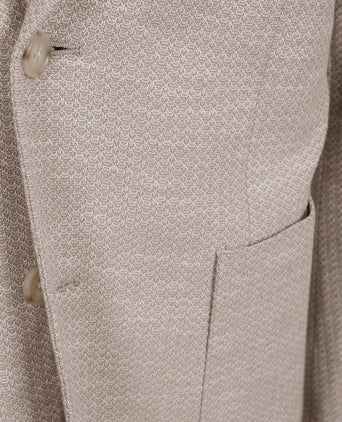 Soft knitted colbert beige
