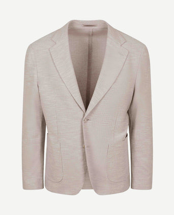 Soft knitted colbert beige