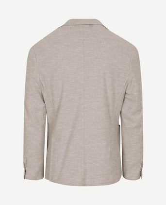 Soft knitted colbert beige