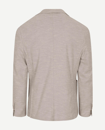 Soft knitted colbert beige