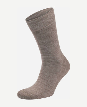 Merino sokken taupe (2-pack)