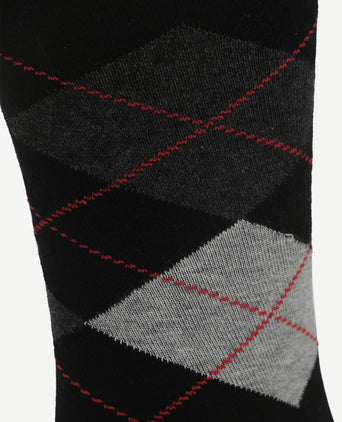 Sokken argyle zwart