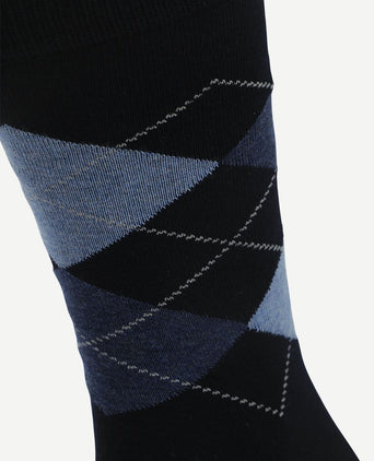 Suitable sokken argyle donkerblauw