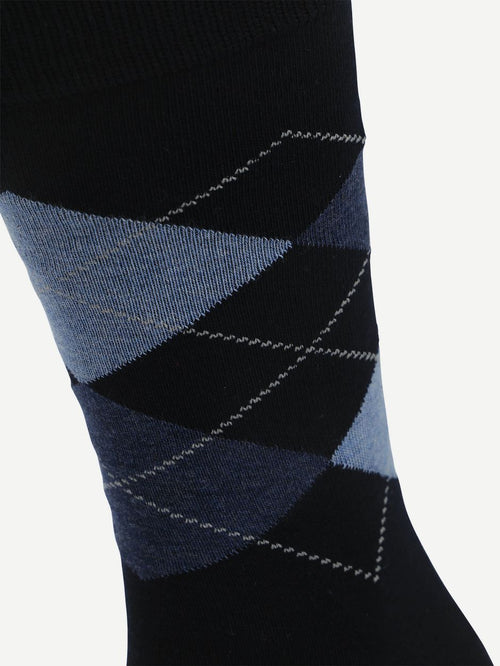 Suitable sokken argyle donkerblauw