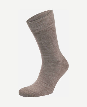 Merino sokken taupe (2-pack)