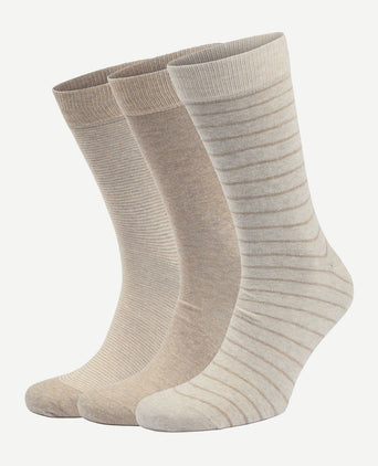 Sokken (3-pack) print ecru