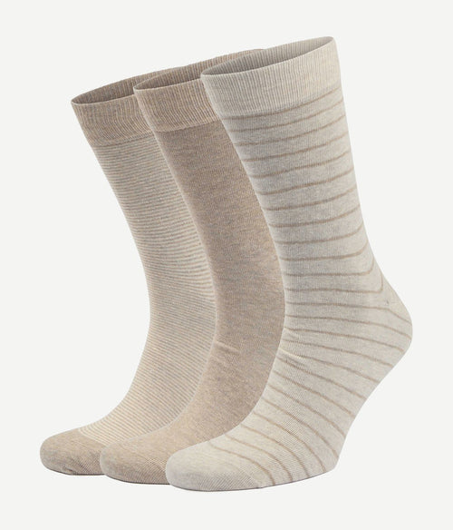 Suitable sokken (3-pack) print ecru