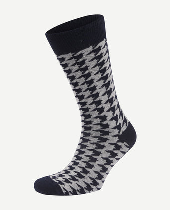 Sokken (3-pack) print donkerblauw