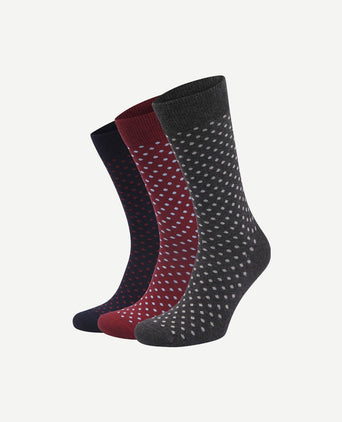 Suitable sokken (3-pack) stippen multicolour