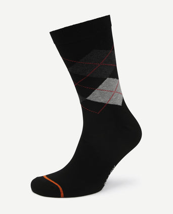 Suitable sokken argyle zwart