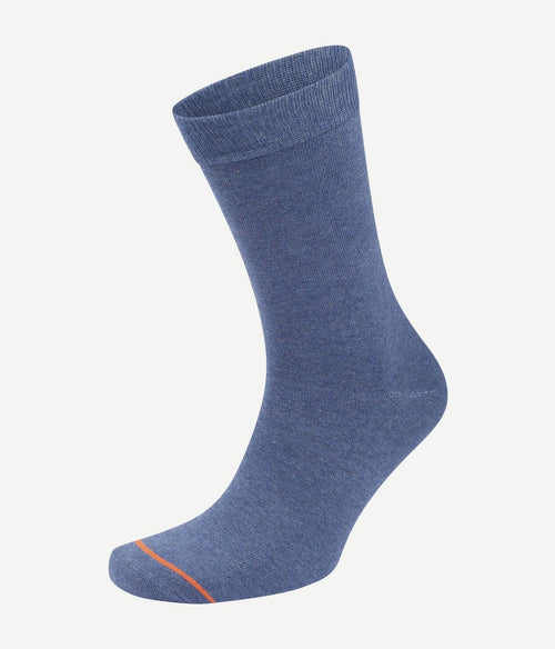 Sokken bio indigo blauw