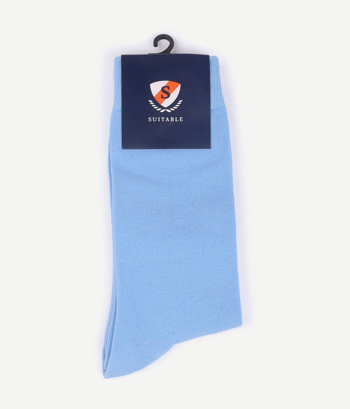 Suitable sokken bio lichtblauw