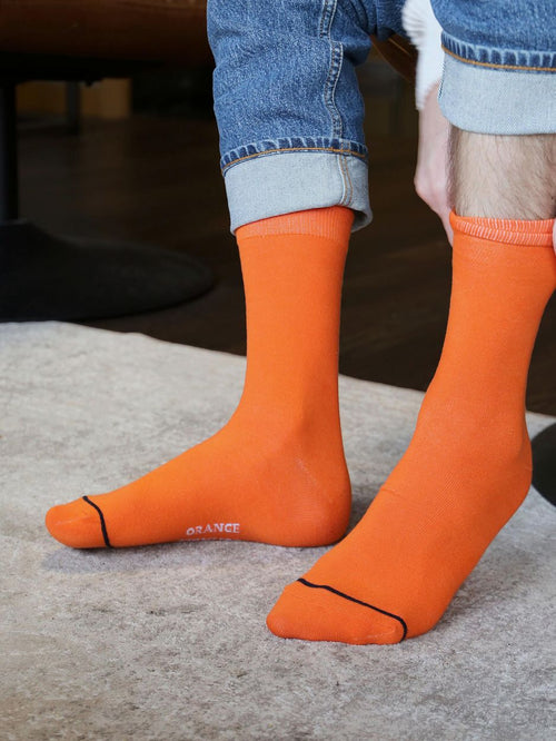 Sokken bio oranje