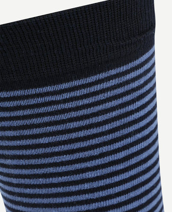 Sokken streep blauw