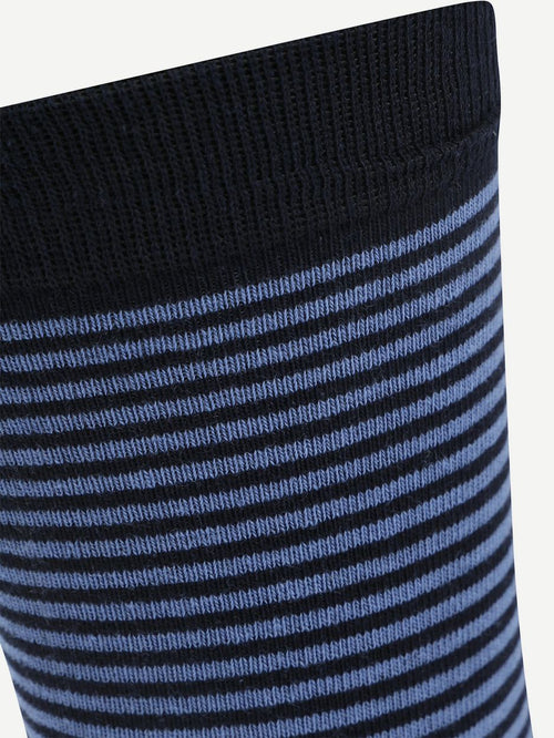 Sokken streep blauw