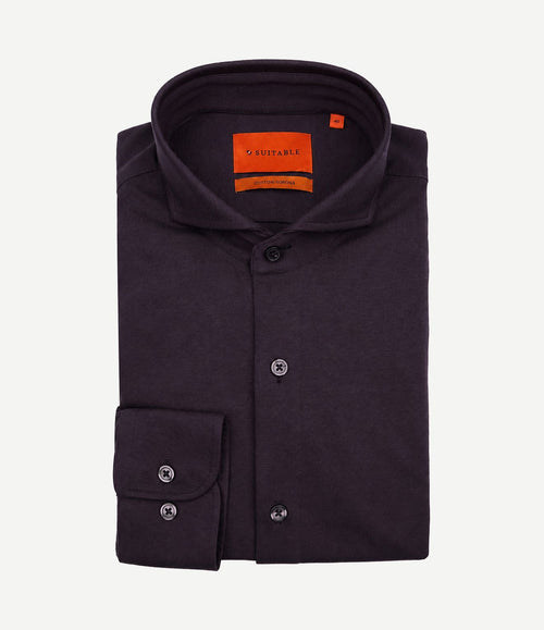 Sorona overhemd aubergine