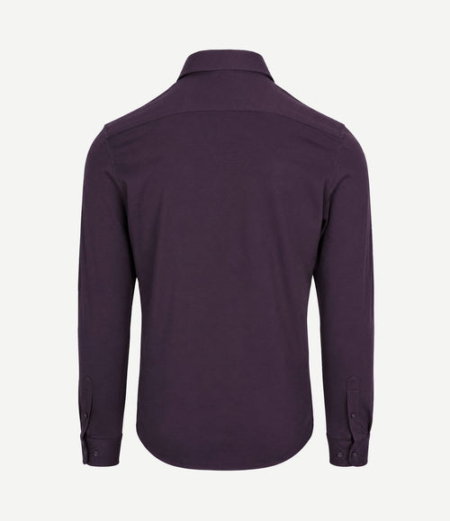 Sorona overhemd aubergine