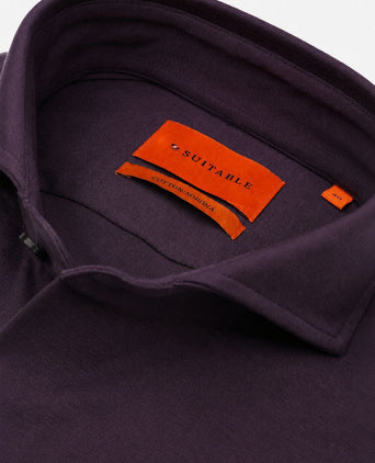 Sorona overhemd aubergine