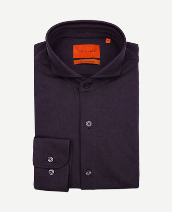 Sorona overhemd aubergine