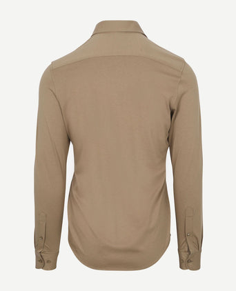 Suitable sorona overhemd beige | Slim-fit