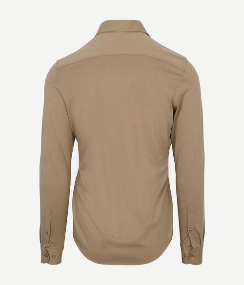 Suitable sorona overhemd beige | Slim-fit