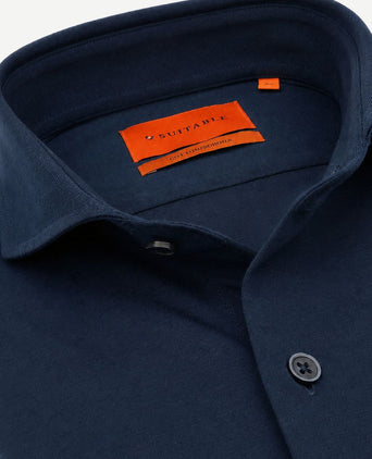 Sorona overhemd dark donkerblauw