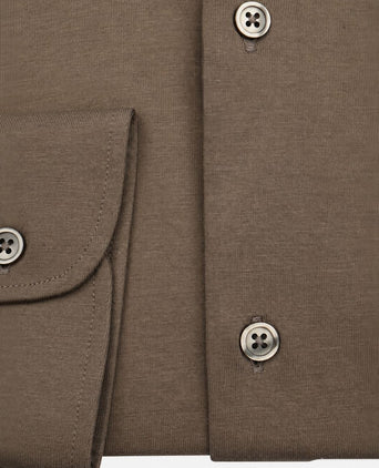 Sorona overhemd dark taupe