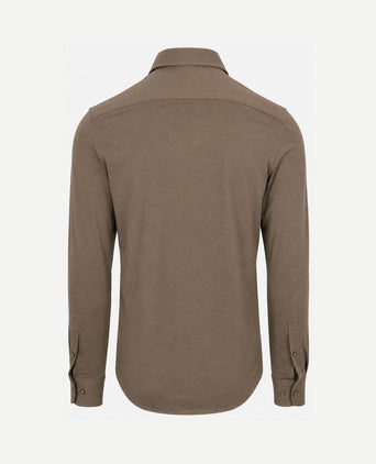 Sorona overhemd dark taupe