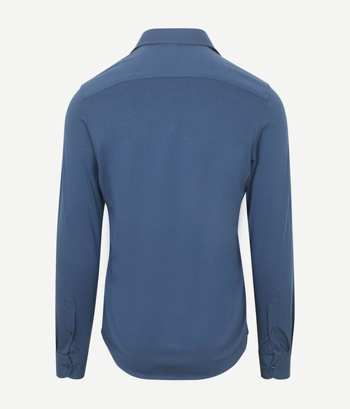 Suitable sorona overhemd denim blauw | Slim-fit