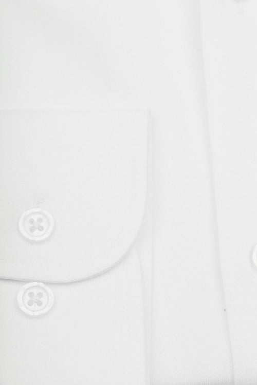 Suitable sorona overhemd gebroken wit | Slim-fit