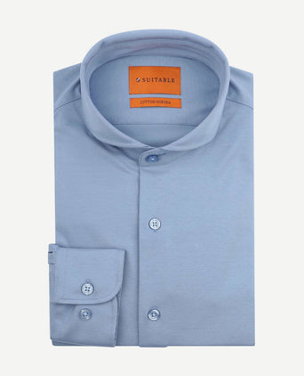 Sorona overhemd mid blauw