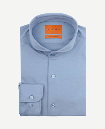 Sorona overhemd mid blauw