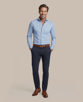 Sorona overhemd mid blauw