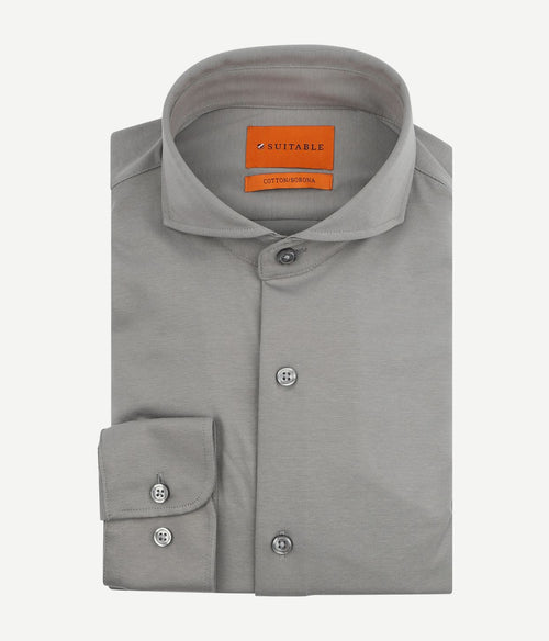 Sorona overhemd mid grijs