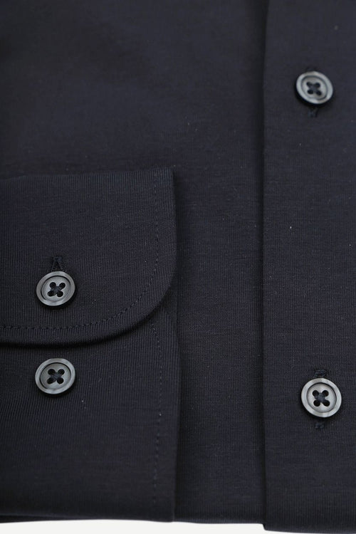 Suitable sorona overhemd donkerblauw | Slim-fit