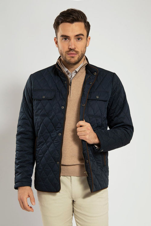 Suitable step jas donkerblauw | Regular-fit