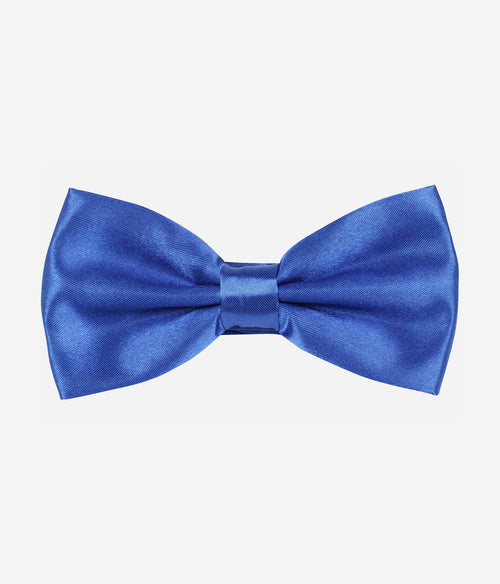 Suitable strik satijn kobalt blauw