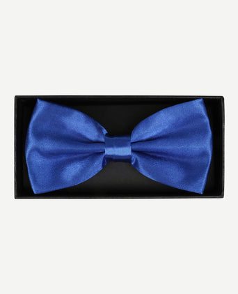 Suitable strik satijn kobalt blauw