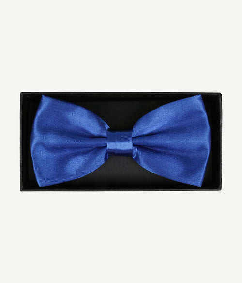 Suitable strik satijn kobalt blauw