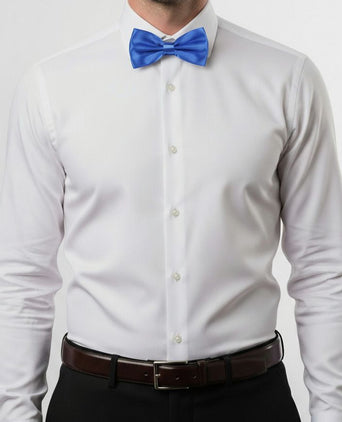 Suitable strik satijn kobalt blauw