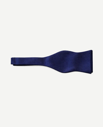 Strik zijde donkerblauw