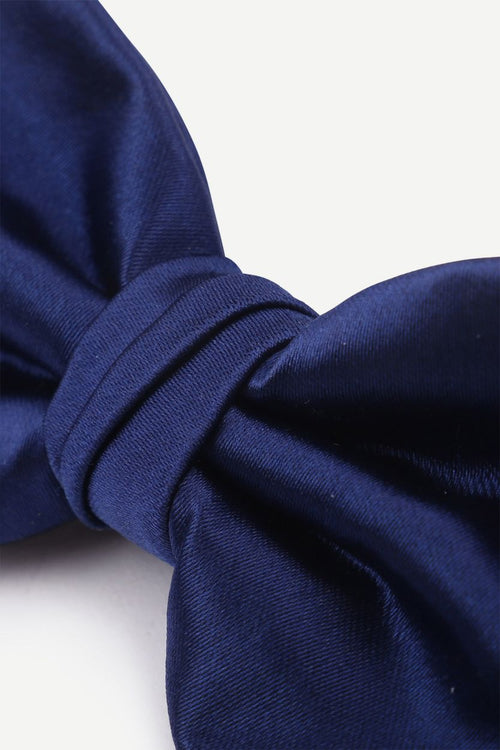 Polyester strik blauw