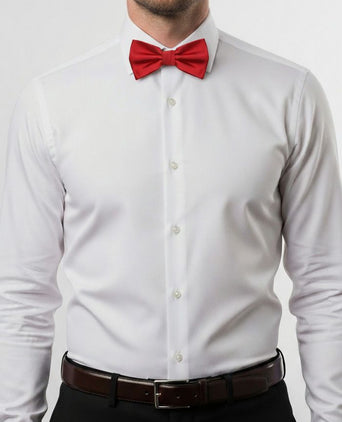 Satin strik rood