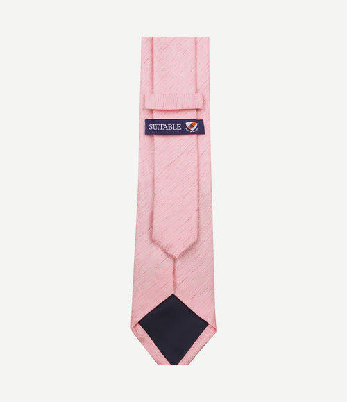 Stropdas zijde roze k81-3