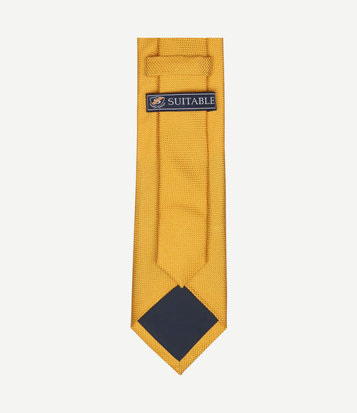 Zijde stropdas gold